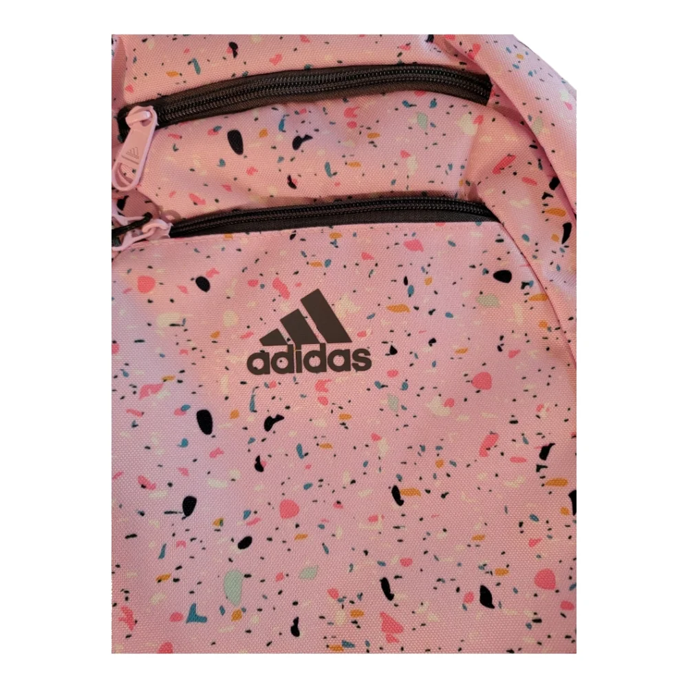 adidas Foundation 6 Backpack, Speckle Orchid Fusion/Onix Grey/Orchid Fusion 🔥 - Picture 2 of 5